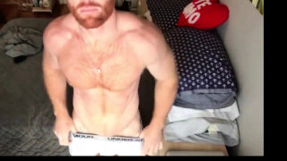 Ginger Hunk Seth Forena Bed Jerks his Cock Until He Cums