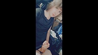 femboy playing with himself