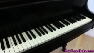 Pov teen latina blows piano tutor