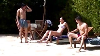 French amateur gangbang djami beurette with papy and others