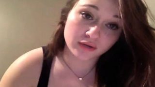 Amateur Brunette with Teen Boobs Takes a BBC