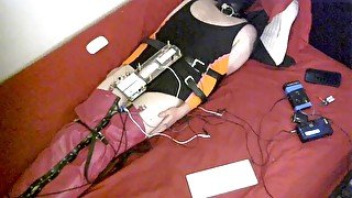 CBT Cock and Ball Crusher Electro Torment for Slutty Sissy