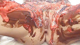 homemade messy porn - painted body porn