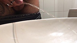 il mio capo in bagno in pizzeria