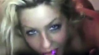 Super hot amateur slut sucking cock