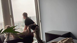 Milf Boss Fucked Against Her Office Window