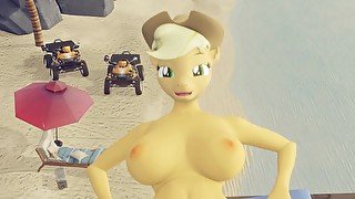 Guy fucks Applejack in a misioner pose Creampie MLP My Little Pony Friendship is Magic b