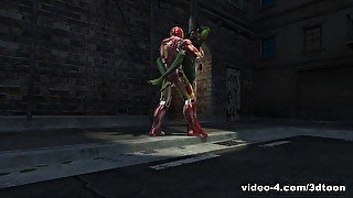 She-Hoolk Fucked Steel Man In The Alley - 3DToonTube