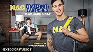 NextDoorStudios - Sexy Frat Boy Kian Kane Allows Study Buddy To Use His Holes