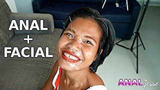 Anal and Huge Facial for Happy Thai Teen