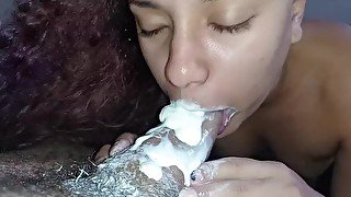 exploding my creampie in the mouth of the naughty sucking wiggling my hard cock