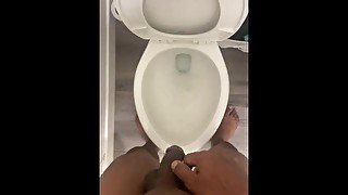 Morning piss dark skin amateur