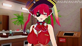 HOLOLIVE VIRTUAL YOUTUBER HOUSHOU MARINE ANIME HENTAI 3D UNCENSORED