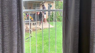 I Caught My Neighbours Fucking Outside In The Backyard 9 Min