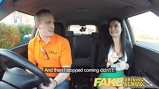 Fake Driving School Male Learner fucking his female examiner