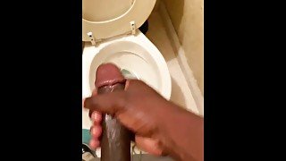 Bbc cumshot in work bathroom