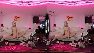 Synthwave Aesthetic Pink Teen Poppy Smoking Bong Sensual Teasing Pleasing Herself Real Female Orgasm