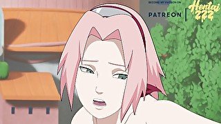 SASUKE FUCKING SAKURA DOGGYSTYLE (HENTAI)