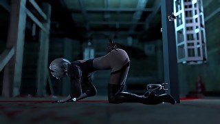 Fly Fucks Tied 2b From Nier Automata Game