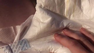 Femboy Messes Diaper Then Cums