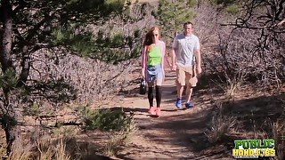 Kierra Wildes Outdoor Hike Turns Into a Handjob - Public Handjobs