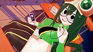 DEKU AND TSUYU ASUI FUCK BETWEEN SCHOOL HOURS WITHOUT BEING SEEN - MY HERO ACADEMIA HENTAI 3D