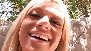 Blonde Slut Wants Jizz On Her Face