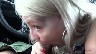 Blonde russian amateur fucked outdoor pov