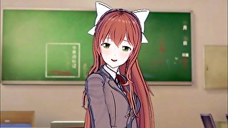 Monika is in SERIUS love with you (3D Ecchi) (Doki Doki Literature Club!)