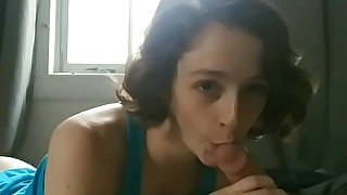 Cute Teen College Slut With a Big Ass Gives me a BlowJob. Oral Creampie.