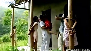 Outdoor Bondage Photoshoot Of Chinese Girls