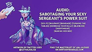 Audio: Sabotaging Your Sexy Sergeant’s Power Suit