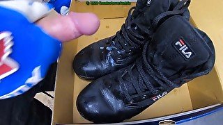 5 more cumshots for the Fila Boots