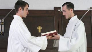 Father Fiore ass-fucking altar boy Mason Anderson