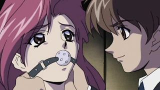 Gagged hentai girl gets toyed and recorded