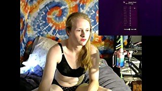 After stream playtime leads to explosive orgasm with lovense vibrator for transfem brat