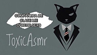 Compañera de clase me ofrece sexo [ASMR] [Audio Erótico] [Roleplay] [Voz de hombre]