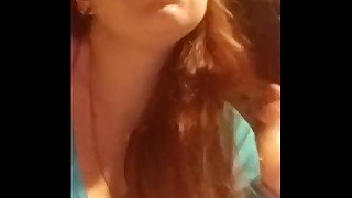 Smoking and balloon fetish teaser with sexy redhead milf