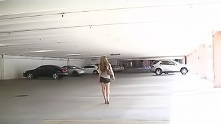 Ella Fingering Her Box In Car Park