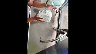 I Refill Our Costumers Gallons Of Water (Day 7)