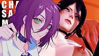 Reze sex fuck hot, Chainsaw Man Girl Porn Sex