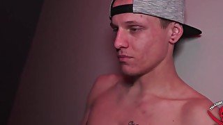 real college boi jerks big cock