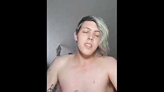 Trans girl waits till you wake up, to ride your cock