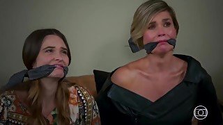 Brazilian Milf Flavia Alessandra + Other Cleave Gagged