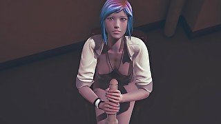 Chloe Price jerking your cock POV