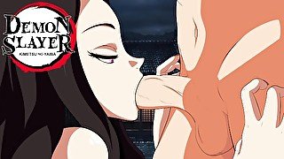 NEZUKO SUCKS A HUGE COCK! (DEMON SLAYER)