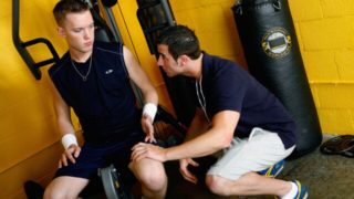 Sean Preston & Spencer Reed fucking happily at the local gym