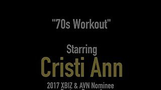 Asian Latina Cristi Ann Dildo Bangs In 80's Gym Clothes!