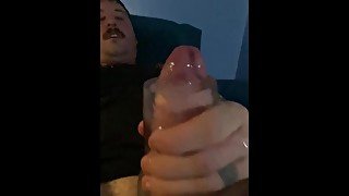 Close Up Of Hard Swollen Cock Spewing Cum and Explosive Orgasm