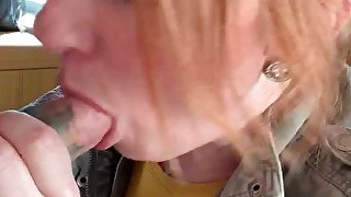 Close up blowjob